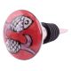 Peach Fish Flat Ceramic Wine Bottle Stopper